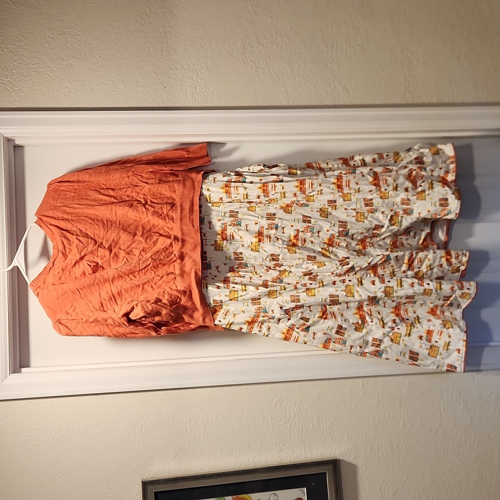 Disney Parks Dress Shop Main Street, U.S.A. White Dress Size 1X - Picture 6 of 7